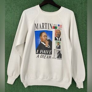 VTG 80’s Martin Luther King Jr I Have A Dream Sweatshirt Men’s SZ Large USA Made